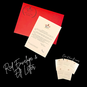 RED ENVELOPE & ELF LETTER 